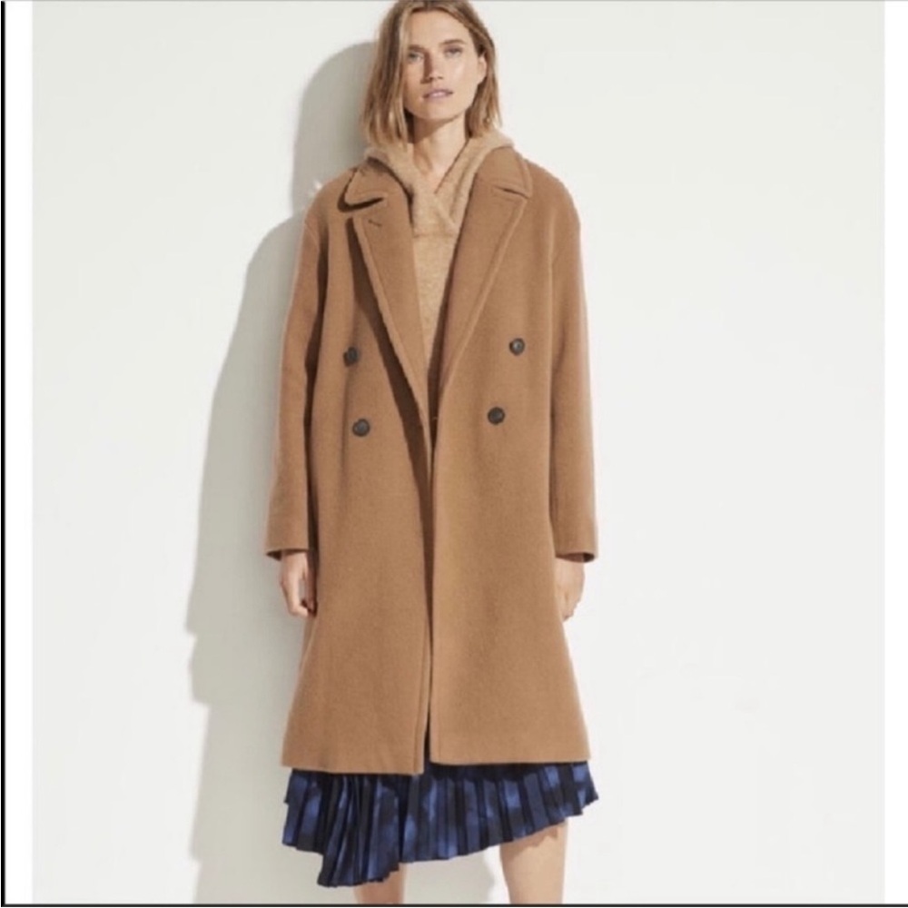 Vince mohair camel tan slouch coat